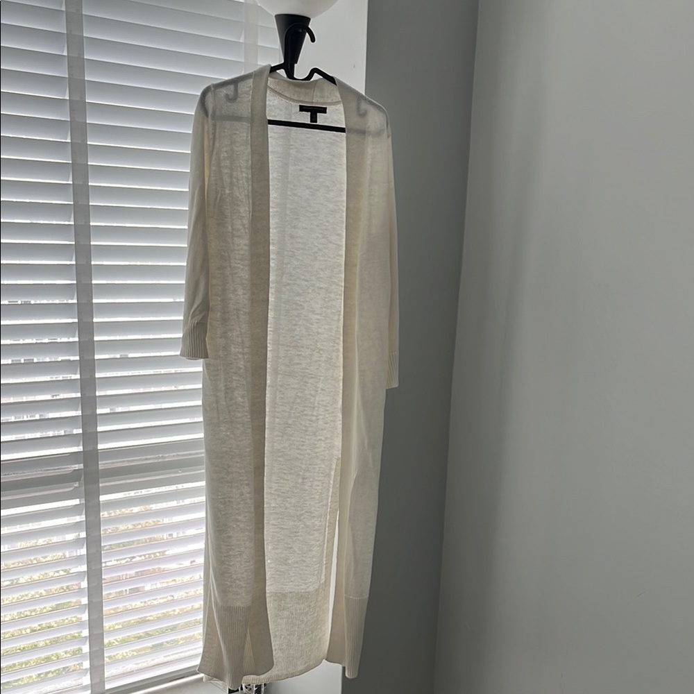 Banana Republic Cream Long Cardigan